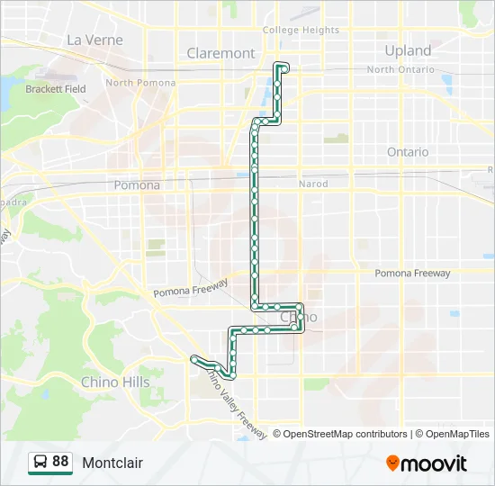 88 Bus Line Map