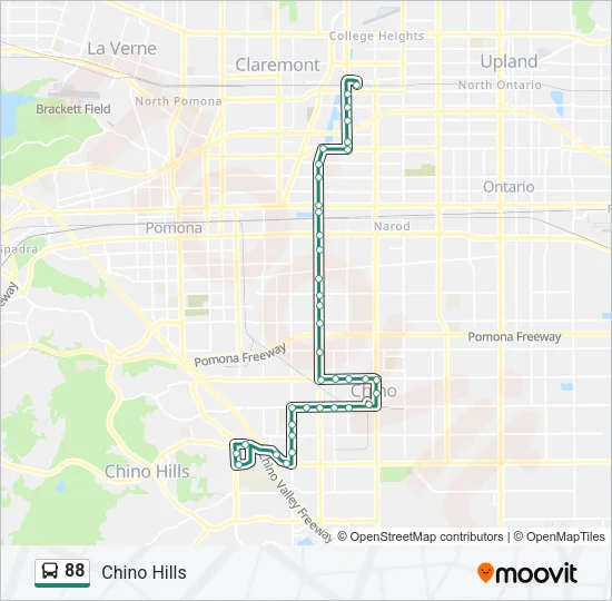 88 Bus Line Map