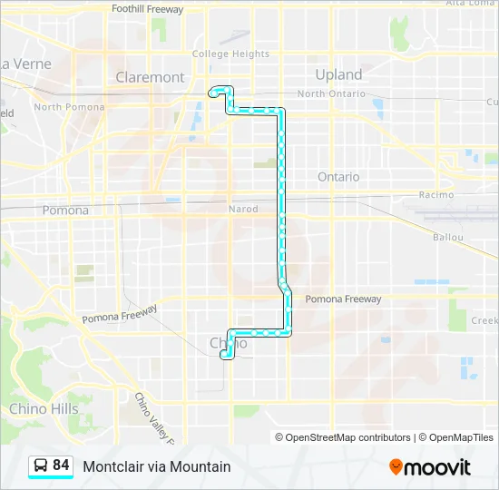 84 Bus Line Map