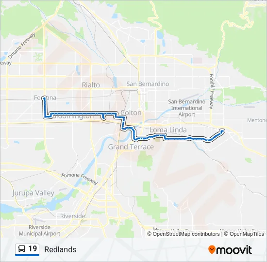 19 Bus Line Map
