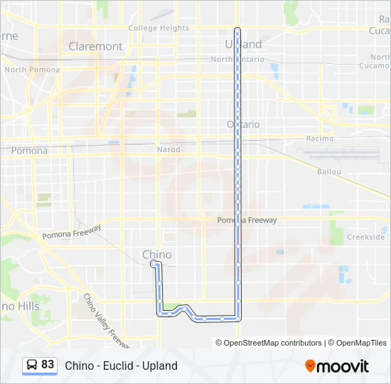 83 Bus Line Map
