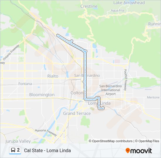 2 Bus Line Map