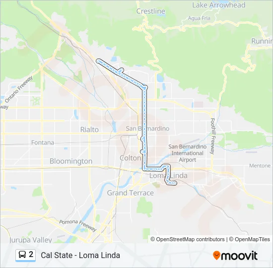 2 Bus Line Map