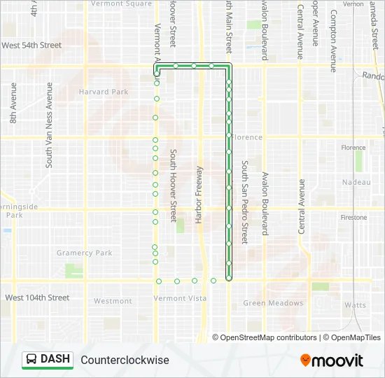 DASH Bus Line Map