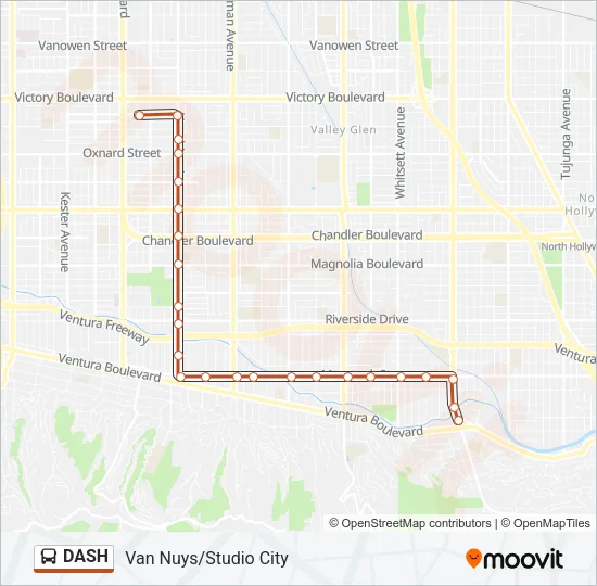 DASH Bus Line Map