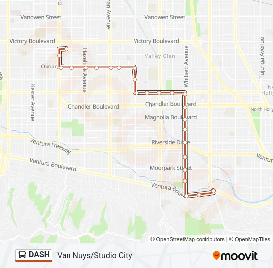DASH Bus Line Map