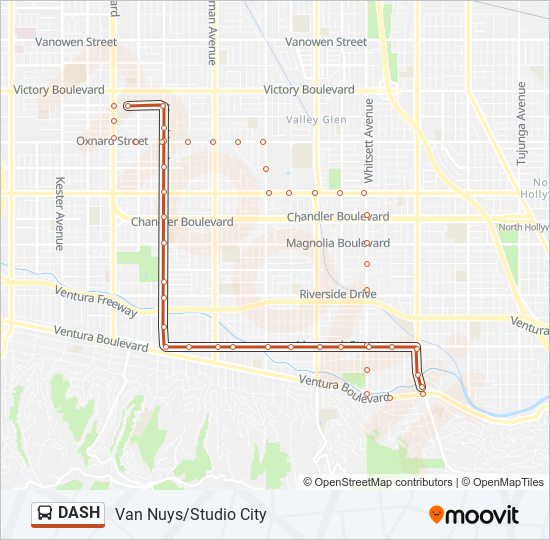 Mapa de DASH de autobús