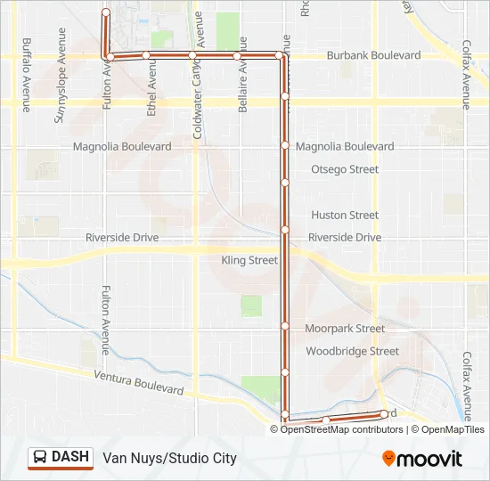 DASH Bus Line Map