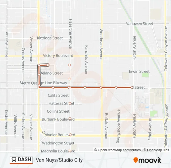 DASH Bus Line Map