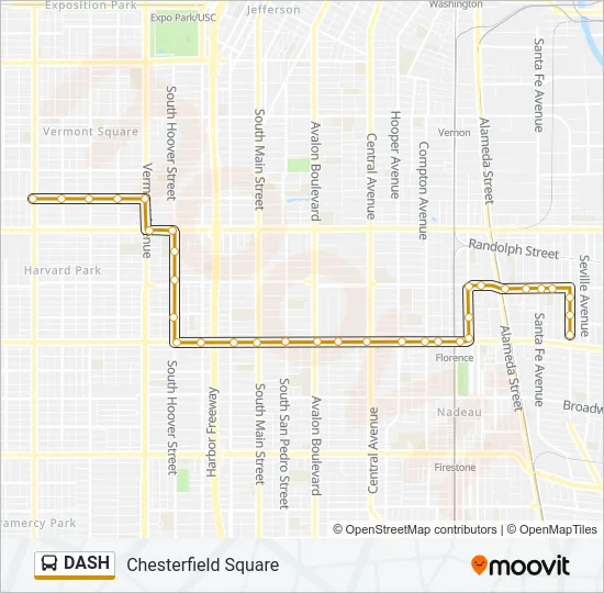DASH Bus Line Map