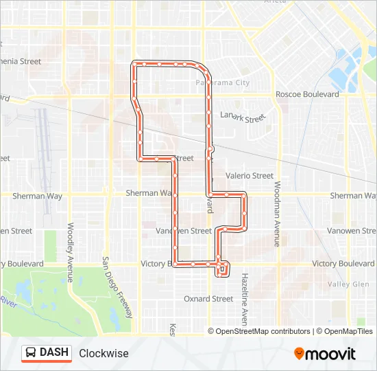 DASH Bus Line Map