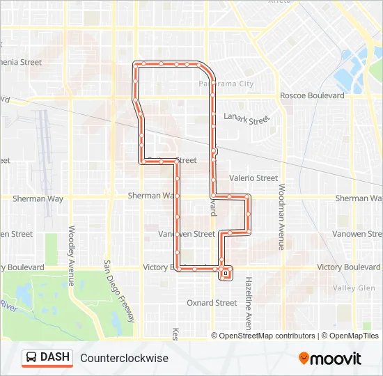DASH Bus Line Map
