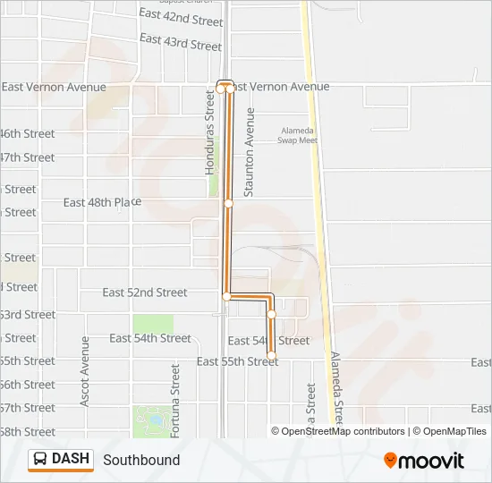 DASH Bus Line Map