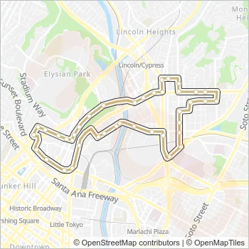 DASH Bus Line Map