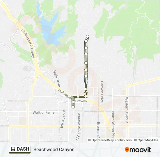 DASH Bus Line Map
