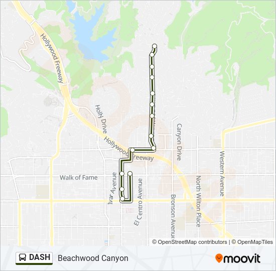 DASH Bus Line Map