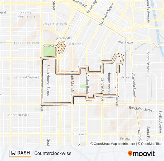 Mapa de DASH de autobús