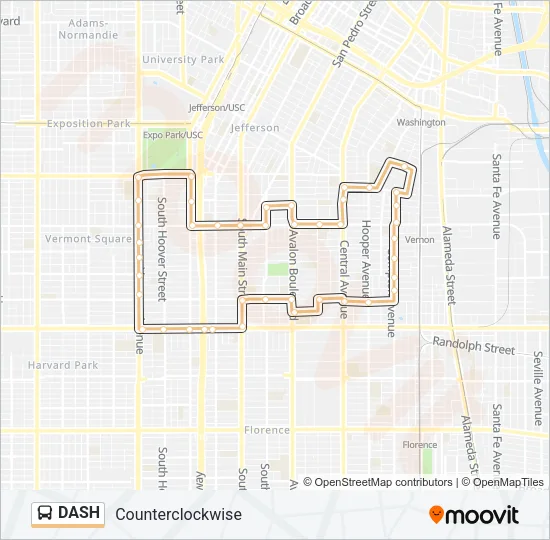 DASH Bus Line Map