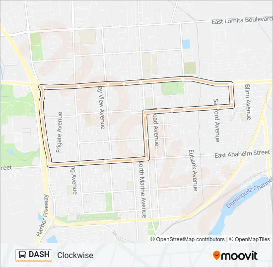 DASH Bus Line Map