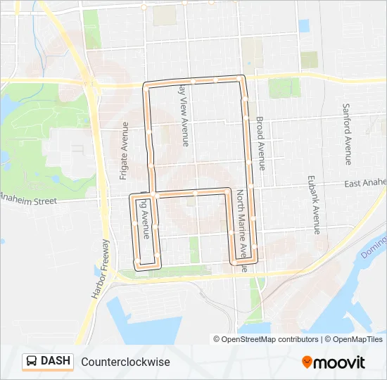 DASH Bus Line Map