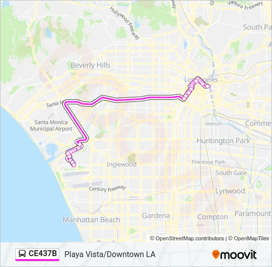 CE437B Bus Line Map