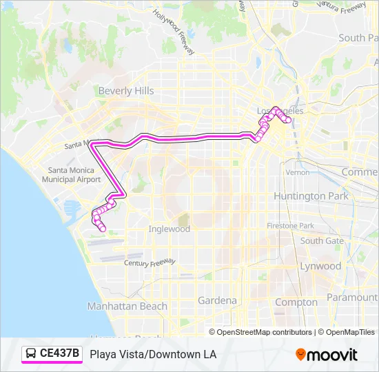 CE437B Bus Line Map