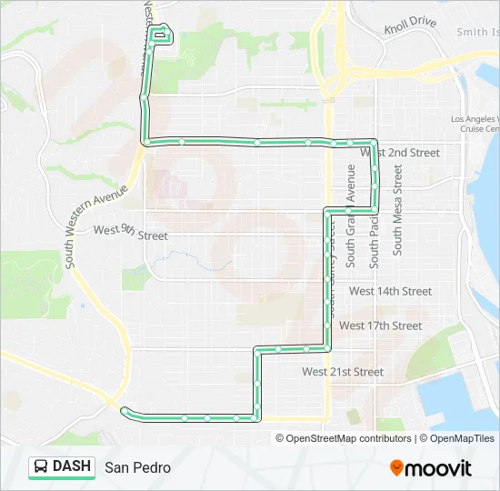 DASH Bus Line Map