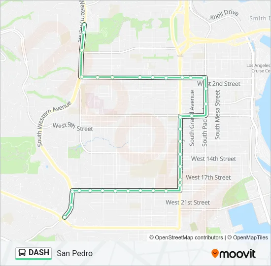 DASH Bus Line Map