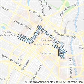 DASH A Route: Schedules, Stops & Maps - Little Tokyo/City West