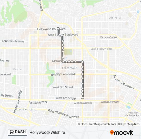 DASH bus Line Map