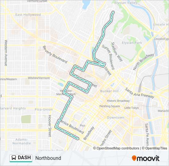 Mapa de DASH de autobús