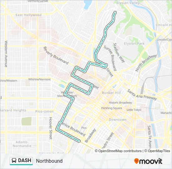 DASH Bus Line Map