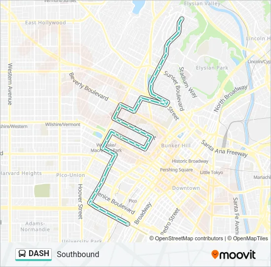 DASH Bus Line Map
