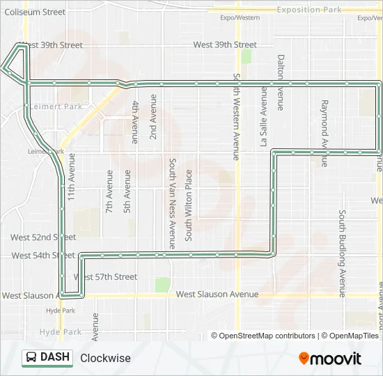 DASH Bus Line Map