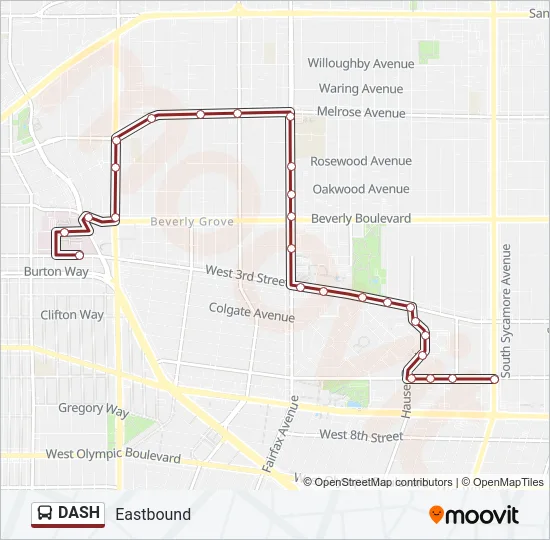 DASH Bus Line Map
