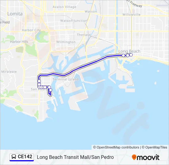 CE142 Bus Line Map