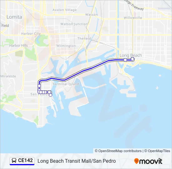 CE142 Bus Line Map