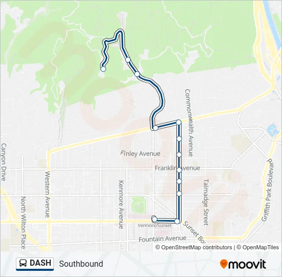 DASH Bus Line Map
