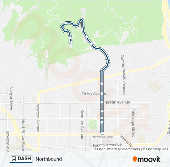 DASH Bus Line Map