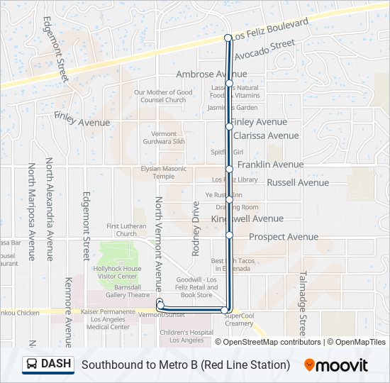 Mapa de DASH de autobús