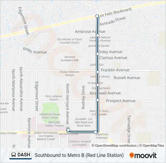 DASH Bus Line Map