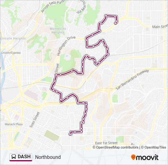 Mapa de DASH de autobús