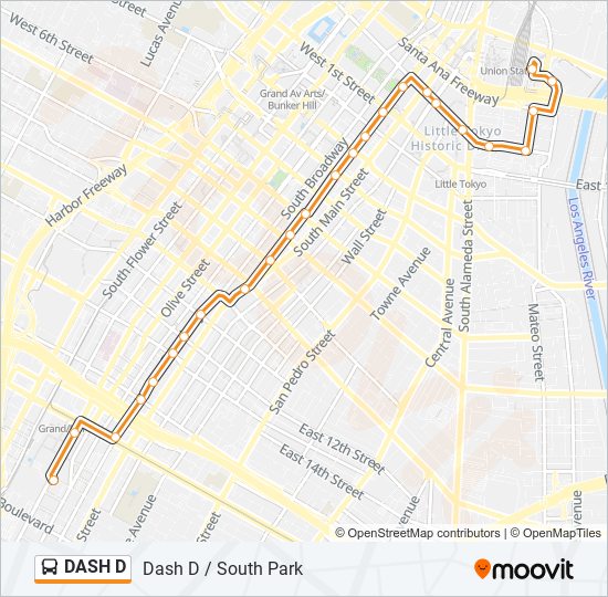 Mapa de DASH D de autobús