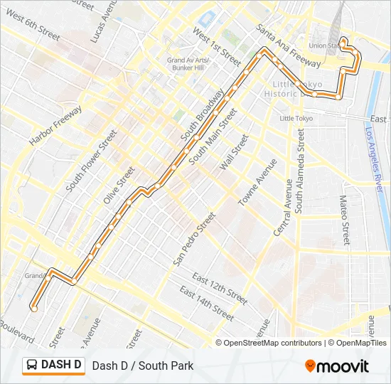 DASH D Bus Line Map