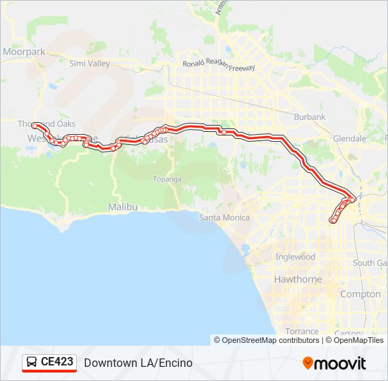 CE423 bus Line Map