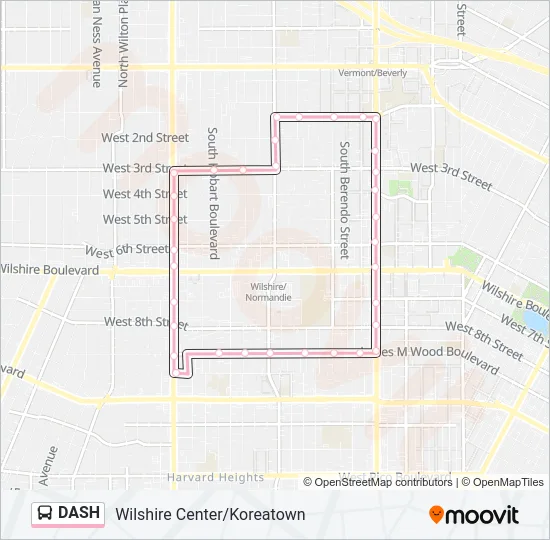 DASH Bus Line Map