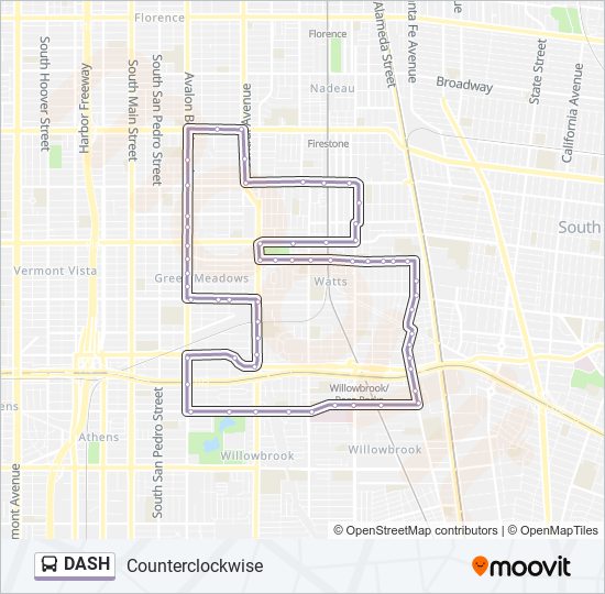 Dash Route: Schedules, Stops & Maps - Counterclockwise (Updated)