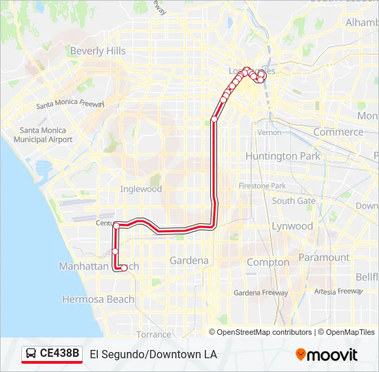 CE438B Bus Line Map