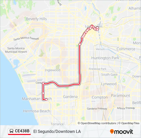 CE438B Bus Line Map