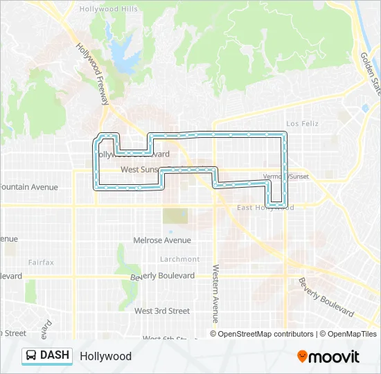 DASH Bus Line Map